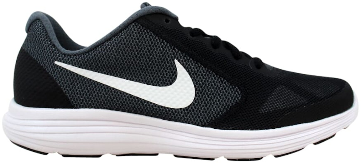 Pre-owned Nike Revolution 3 Dark Grey (gs) In Dark Grey/white-black