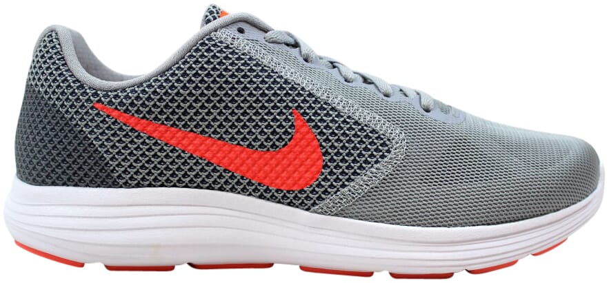 Nike Revolution 3 Wolf Grey Hyper Orange (Women's) - 819303-002 - US