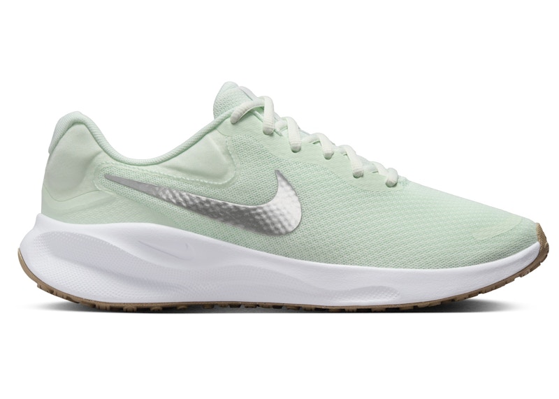 NIKE Pre-owned Revolution 7 Metallic Silver (women's) Sneakers In Barely Green/white/platinum Tint In Multi