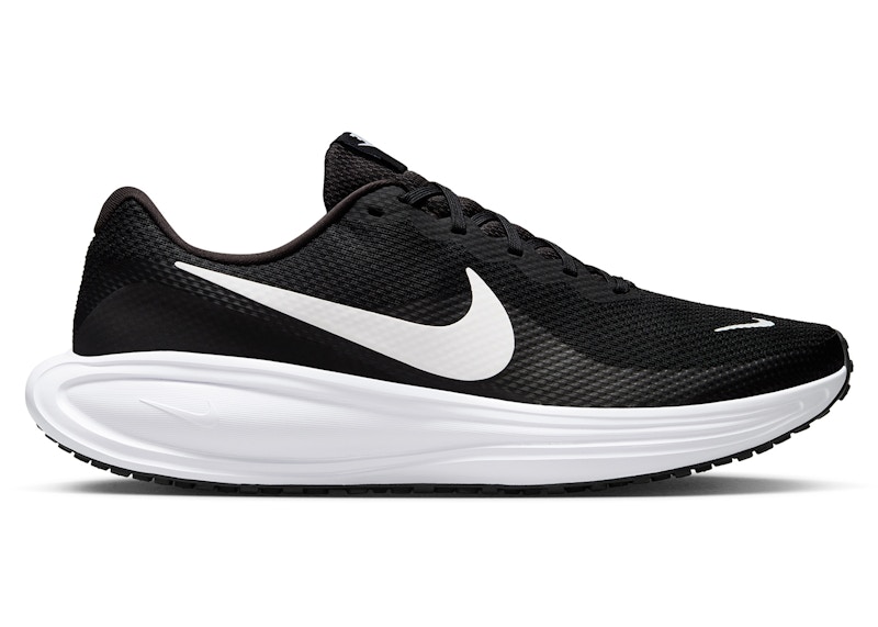 nike revolution black white