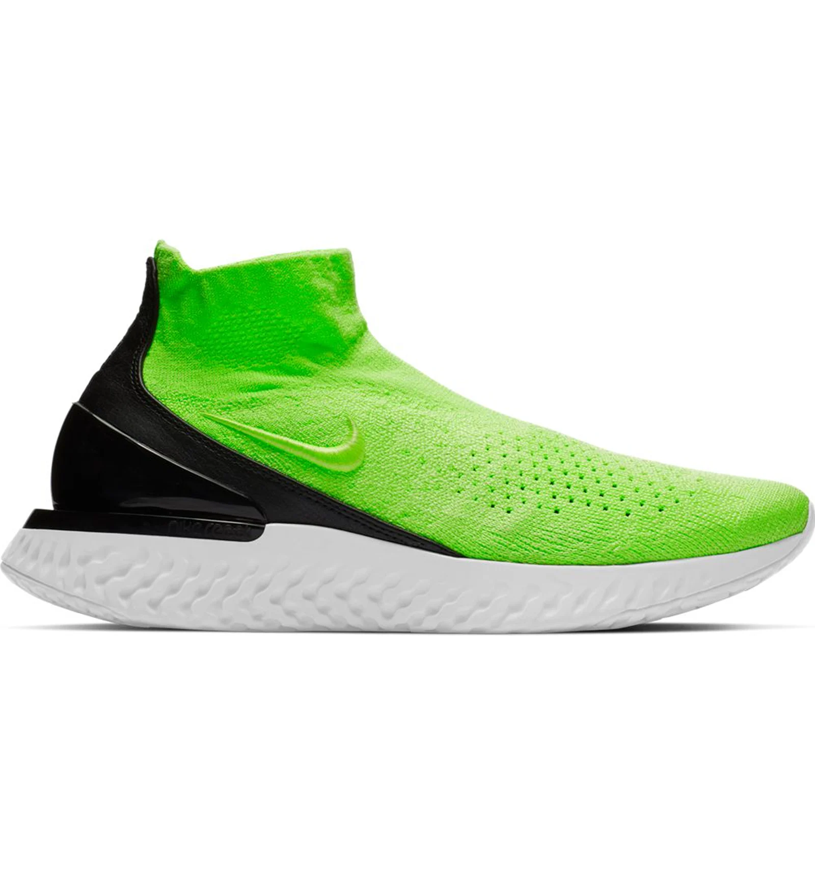 Nike free sales flyknit lime green
