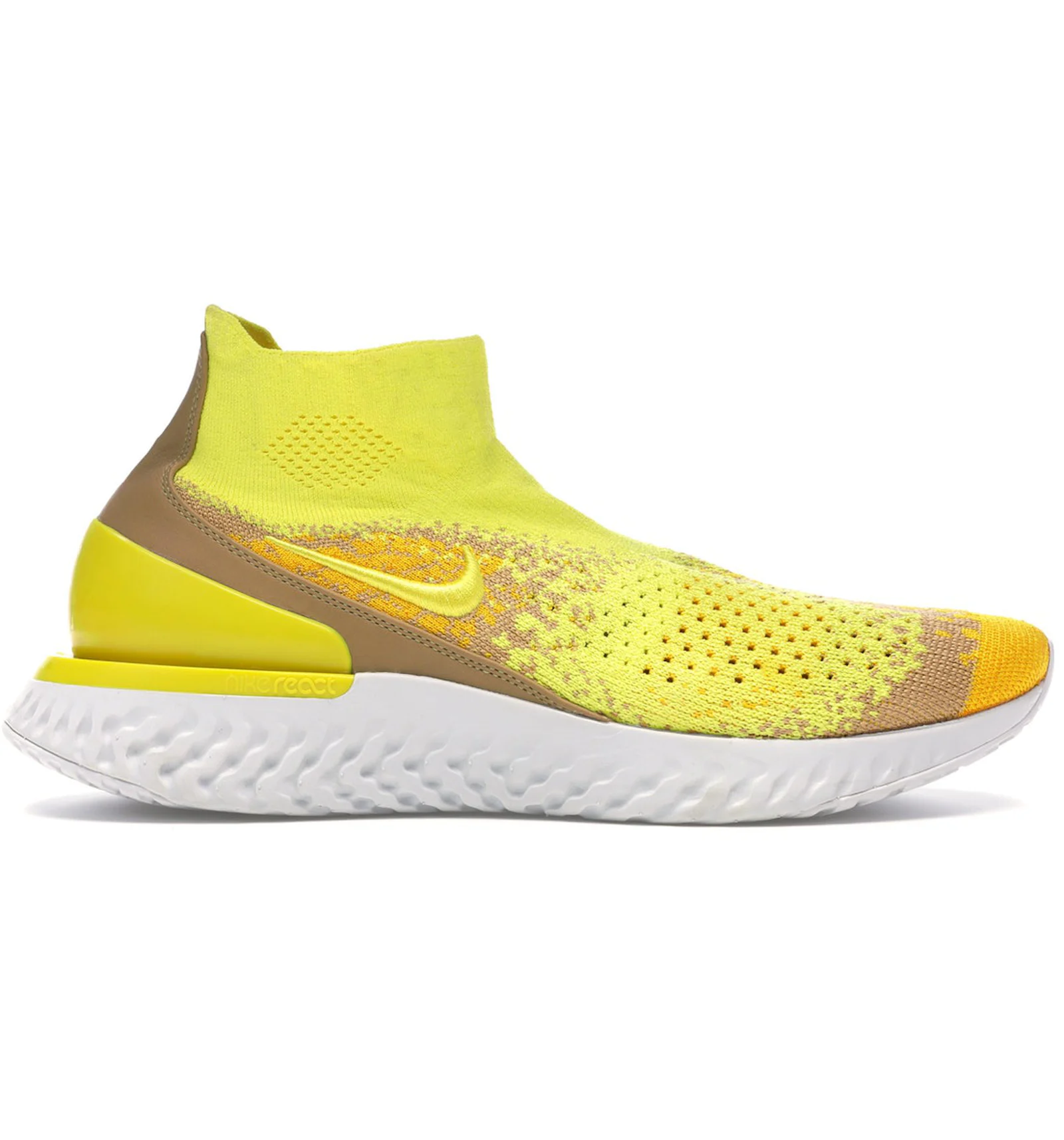 Nike Rise React Flyknit Sonic Yellow Men s BQ6176 707 US