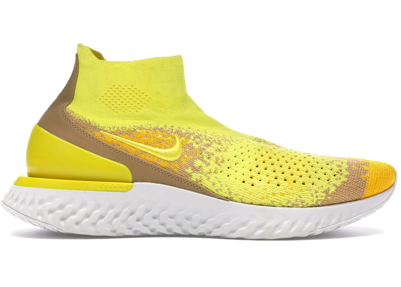 Nike Rise React Flyknit Sonic Yellow