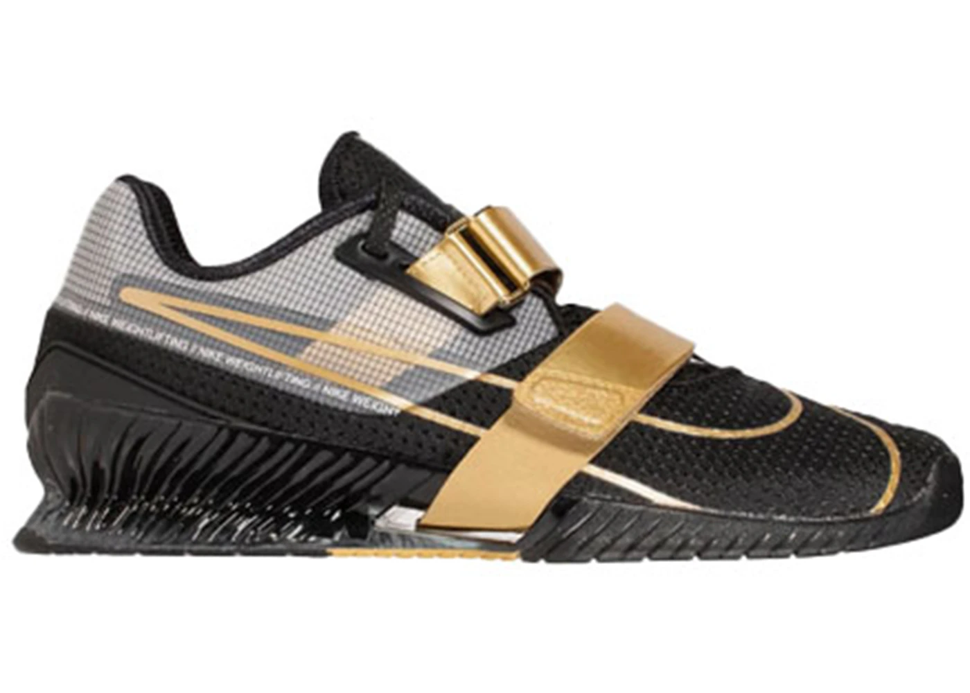 Nike Romaleos 4 Black Metallic Gold Men's - CD3463-001 - US