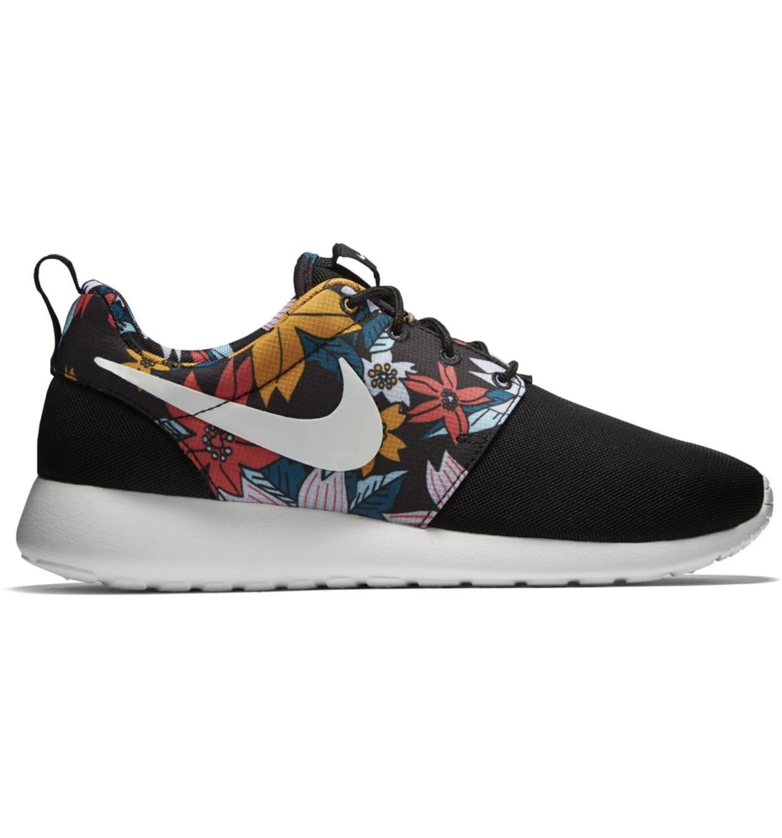 Nike roshe run womens shoes floral black Outlet