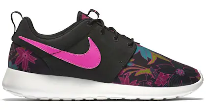 Nike Roshe Run Floral Print Black Men's - 655206-018 - US