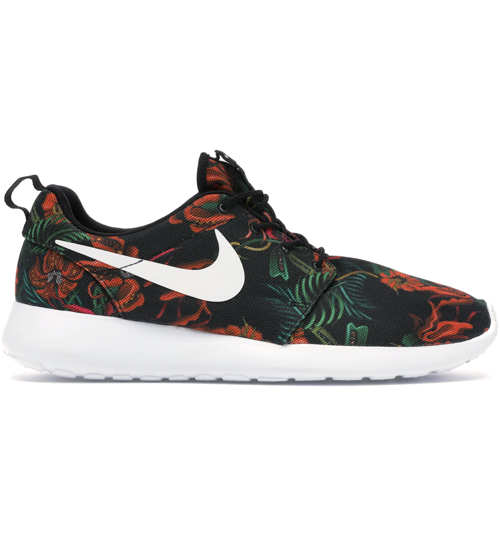 Roshe run womens shoes floral black Clearance