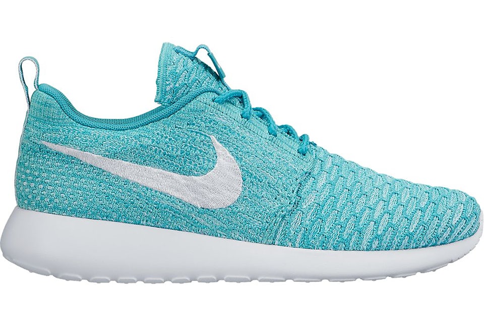 Nike roshe run 2025 flyknit azul