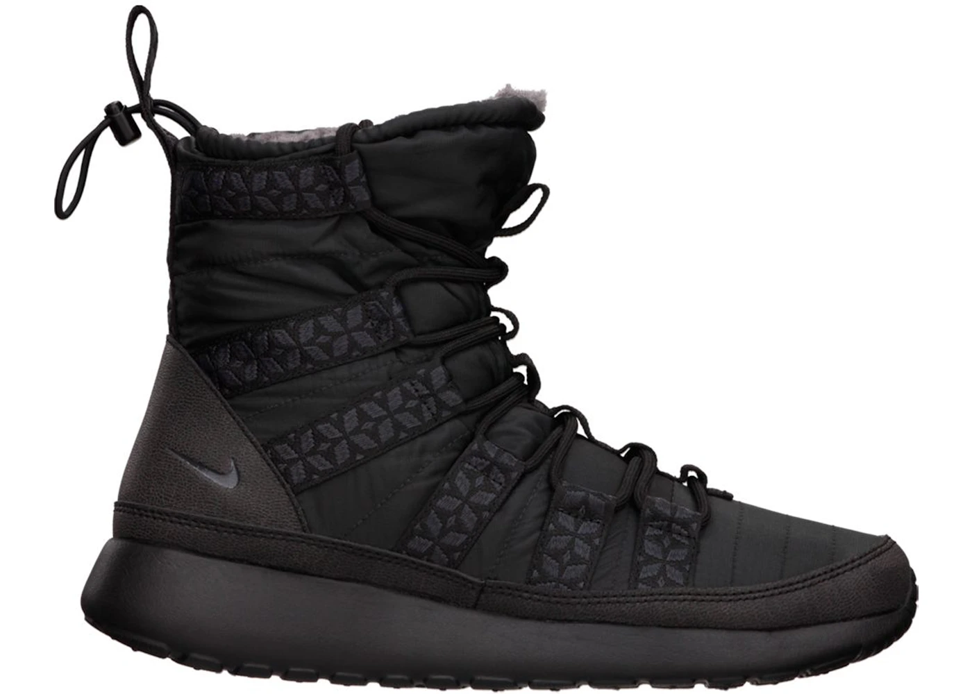 Nike Roshe Run Hi Sneakerboot Black Women s 615968 006 US