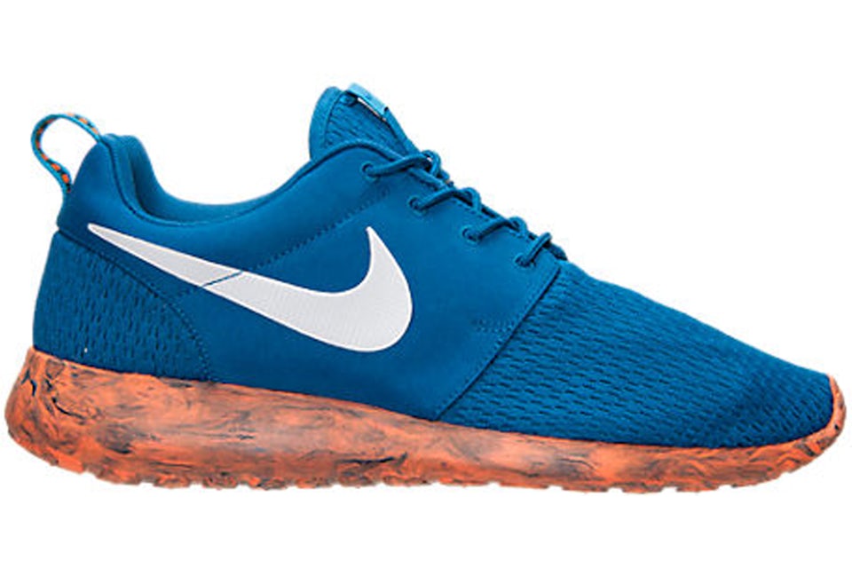 Nike Roshe Run Marble Military Blue Orange Men s 669985 400 GB