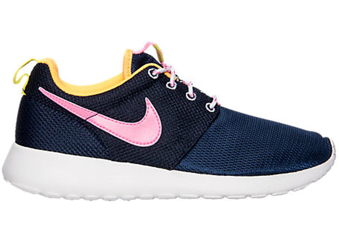 Nike Roshe Run Midnight Navy Pink Glow (GS) Kids' - 599729-401 - US