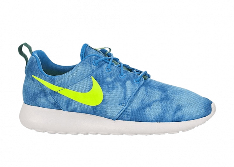 Nike Roshe Run Print on sale Blauw