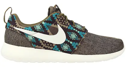 Nike Roshe Run Wolf Grey Print Men's - 655206-001 - US