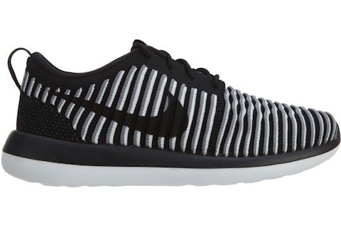 Nike Roshe Two Flyknit Black Black White (Women's) 844929-001 US