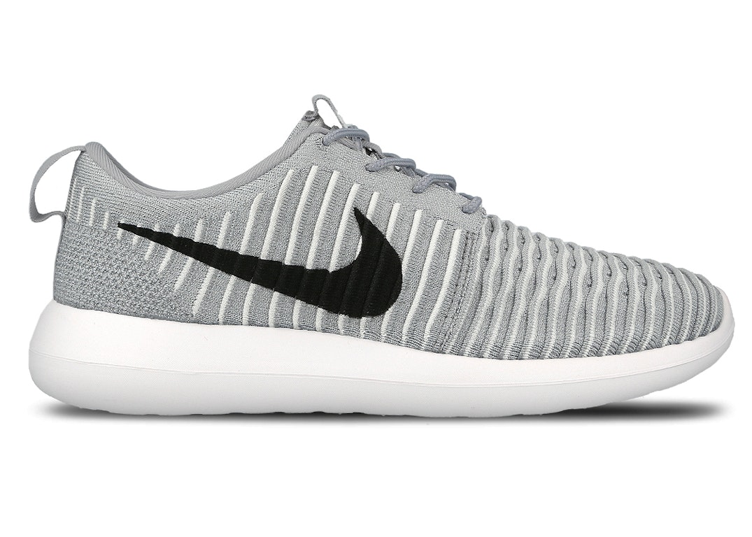 Pre-owned Nike Roshe Two Flyknit Wolf Grey/black/white