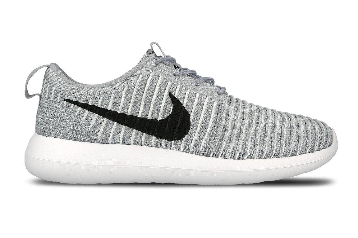 Pre-owned Nike Roshe Two Flyknit Wolf Grey/black/white