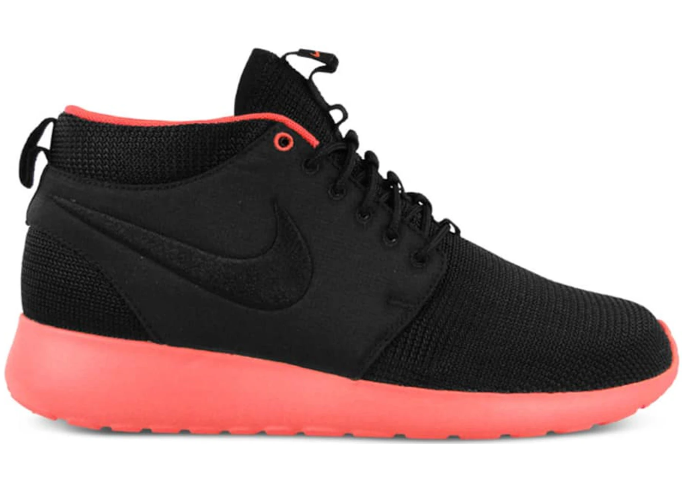 Nike Rosherun Mid Schwarz Atomic Rot Herren 599501 006 DE