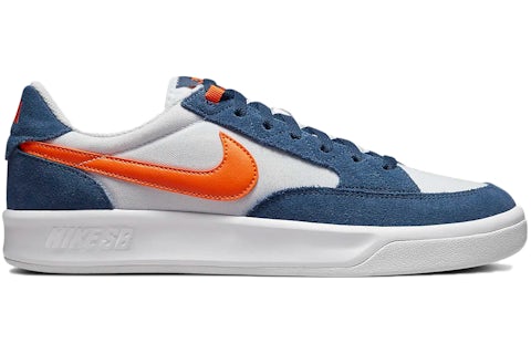 Nike SB Adversary Premium White Navy Safety Orange Men's CW7456