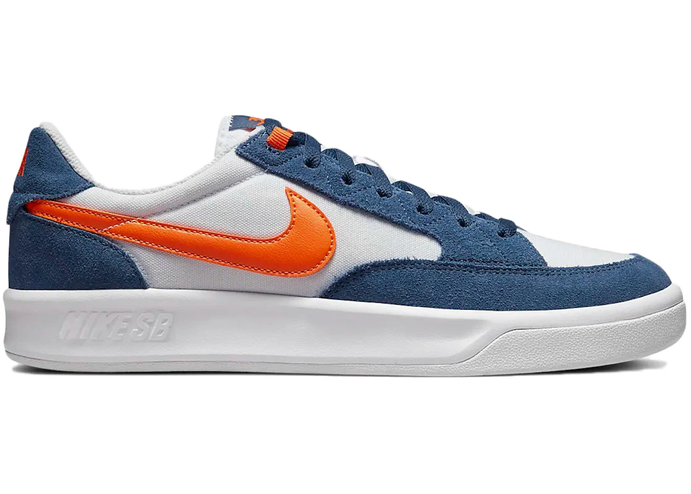 Nike SB Adversary Premium White Navy Safety Orange Men's - CW7456-402 - US