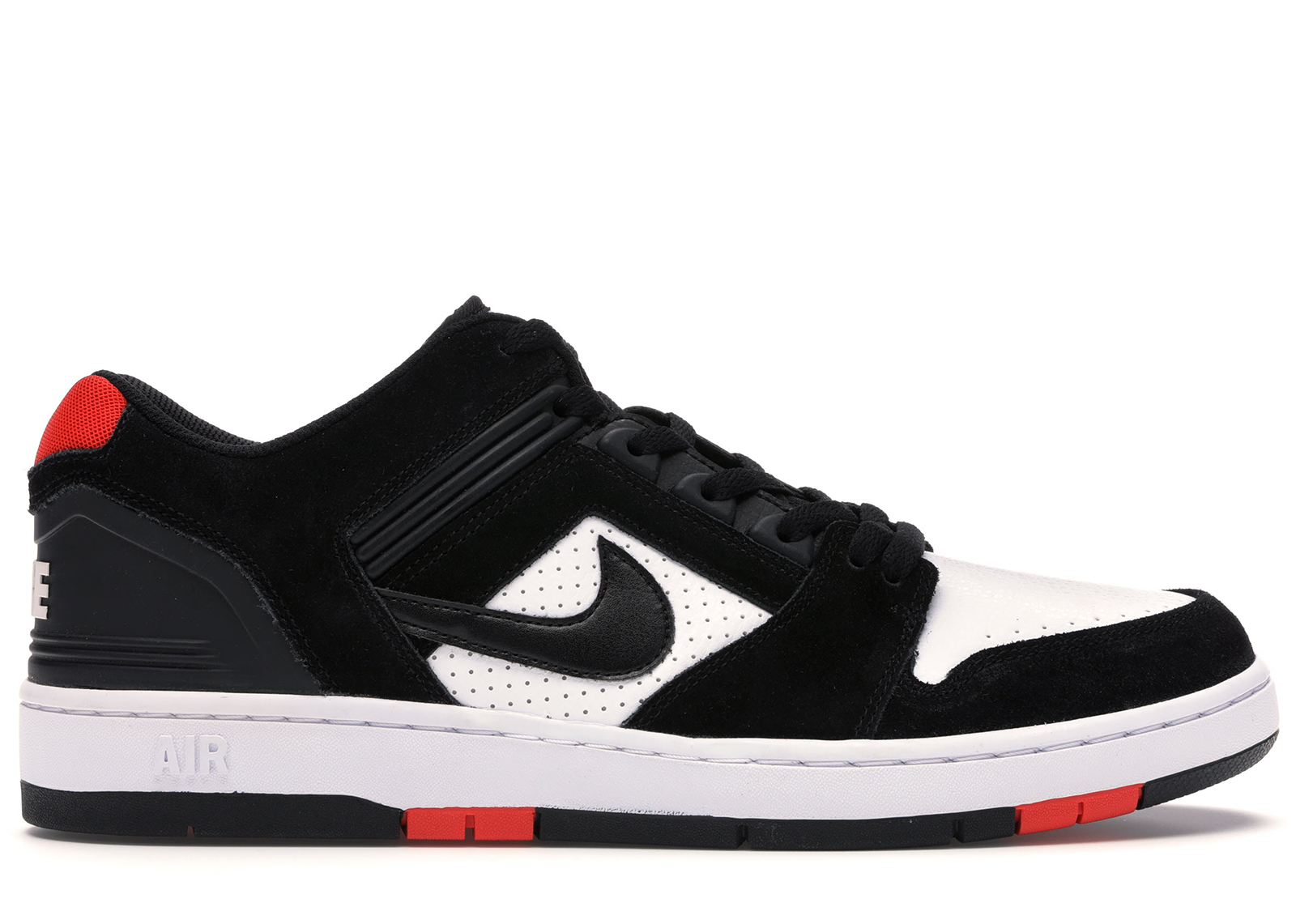 Nike SB Air Force 2 Low Black White Habanero Red - AO0300-006