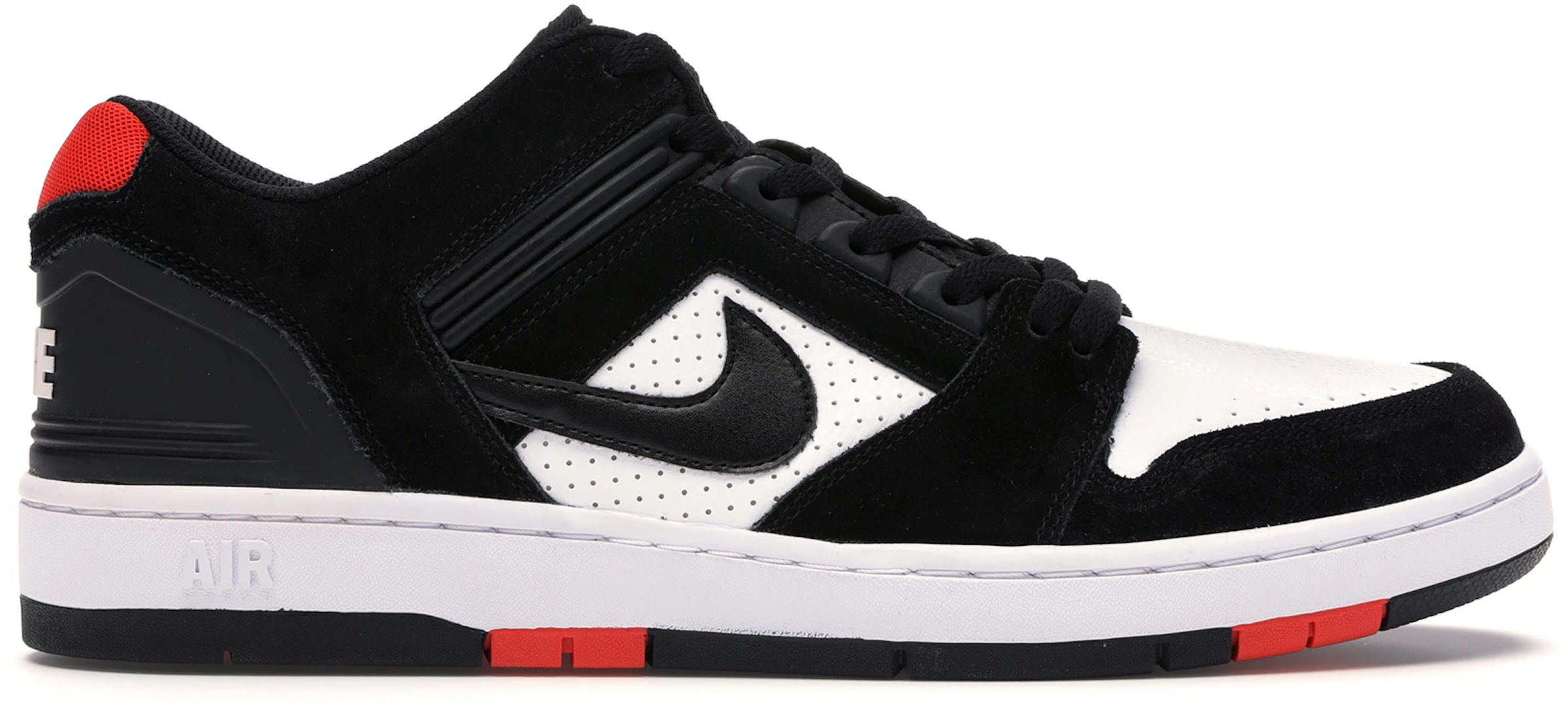 boom druiven Bad Nike SB Air Force 2 Low Black White Habanero Red - AO0300-006 - US