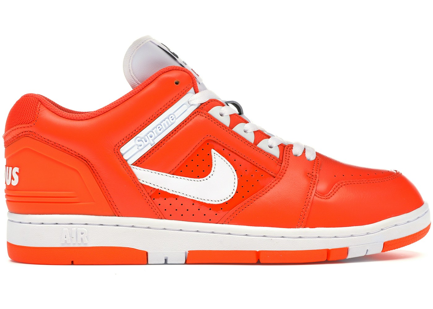 Nike Sb Air Force 2 Low Supreme Orange Aa0871 818