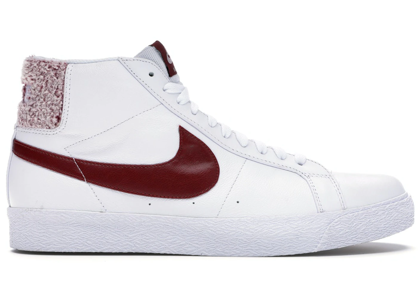 Sb blazer mid premium shoes white team red Clearance