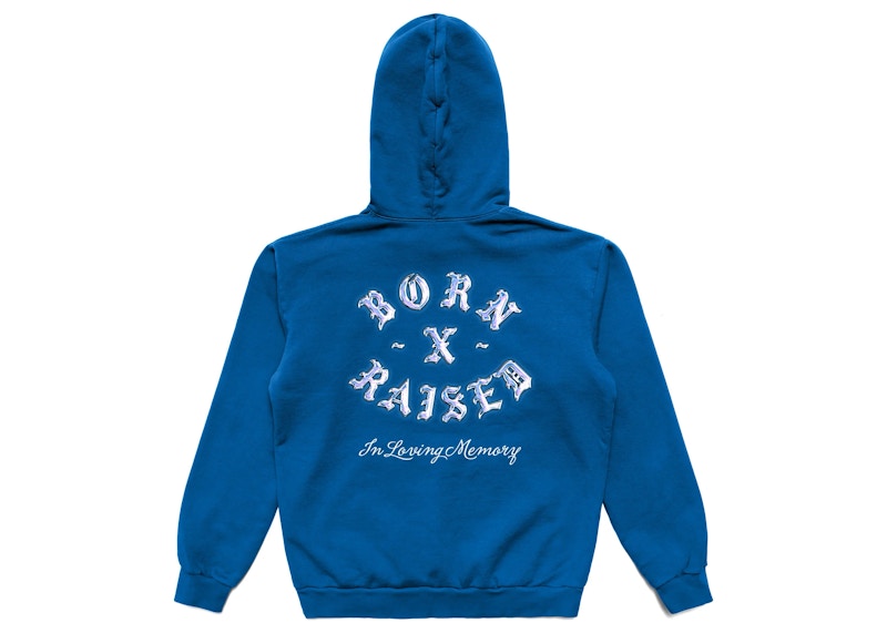 Nike SB Born X Raised In Loving Memory Rocker Hoodie Blueよろしくお願いいたします