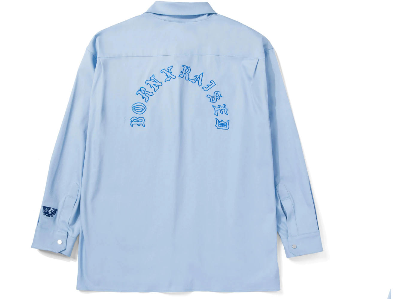 Nike SB Born X Raised Oversized Chambray Button Up Shirt Blue Men's - FW23 - US