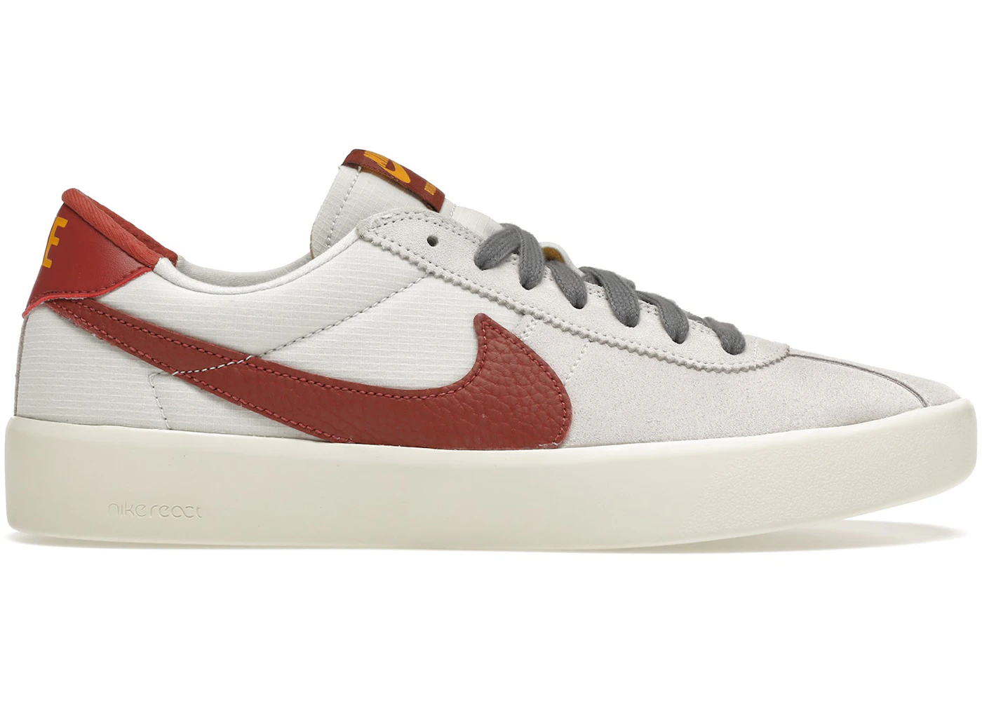 Nike SB Bruin React Grey Team Red Men's - CJ1661-003 - US