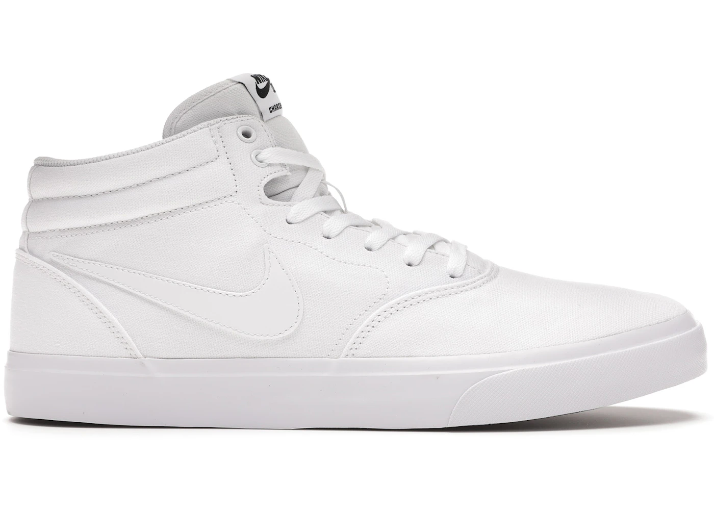 Nike SB Charge Mid Canvas Triple White Men's - CN5264-100 - US