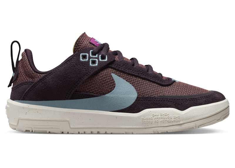 Pre-owned Nike Sb Day One Denim Turquoise Sneakers In Burgundy Ash/dark Pony/sail