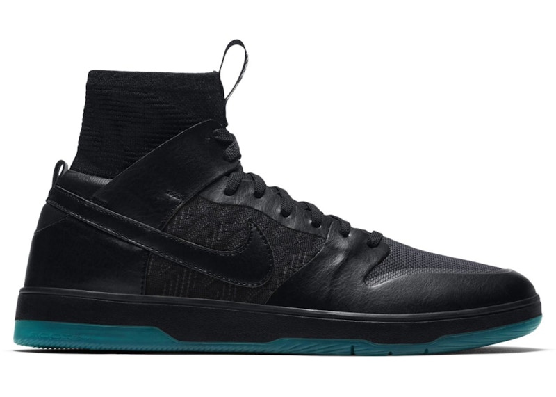 Nike SB Dunk Elite High Black Dark Atomic Teal Men's - 917567