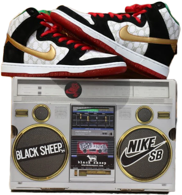 solapa Depresión Torneado Nike SB Dunk High Black Sheep Paid In Full (Special Box) - 313171-170 - ES