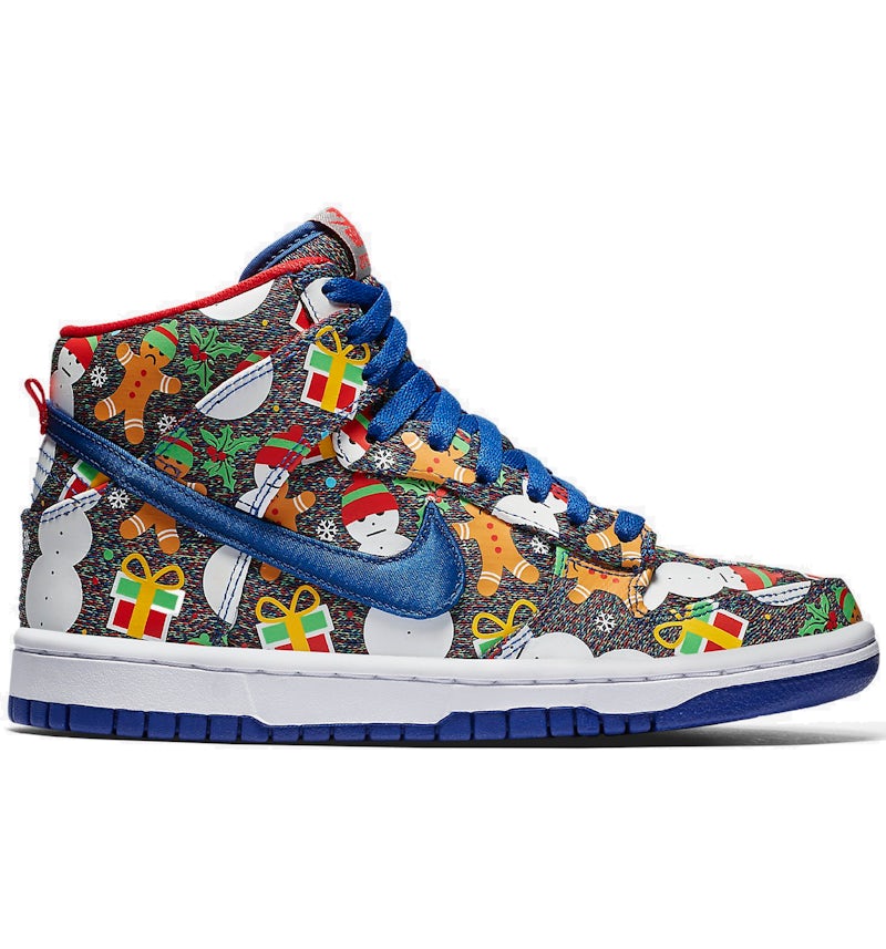 Nike SB Dunk High Concepts Ugly Christmas Sweater 2017 GS AO1559 446 US