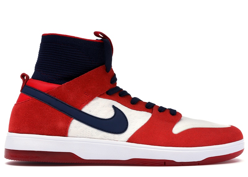 Nike SB Dunk High Elite Red Navy White