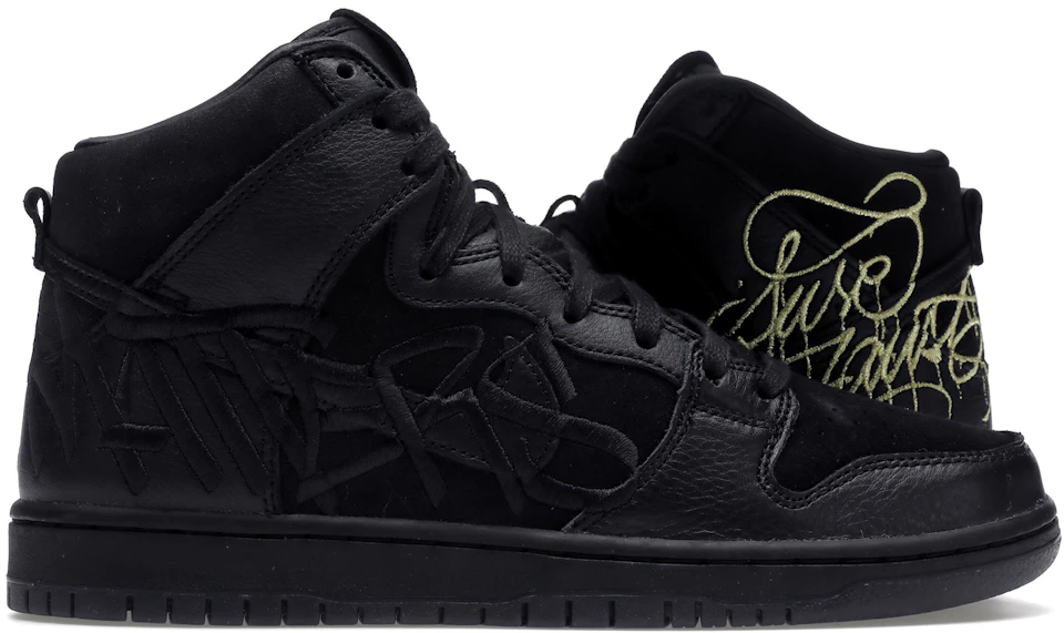 Noreste Tregua Pórtico Nike SB Dunk High FAUST Black Gold (Special Box) - DH7755-001 - ES