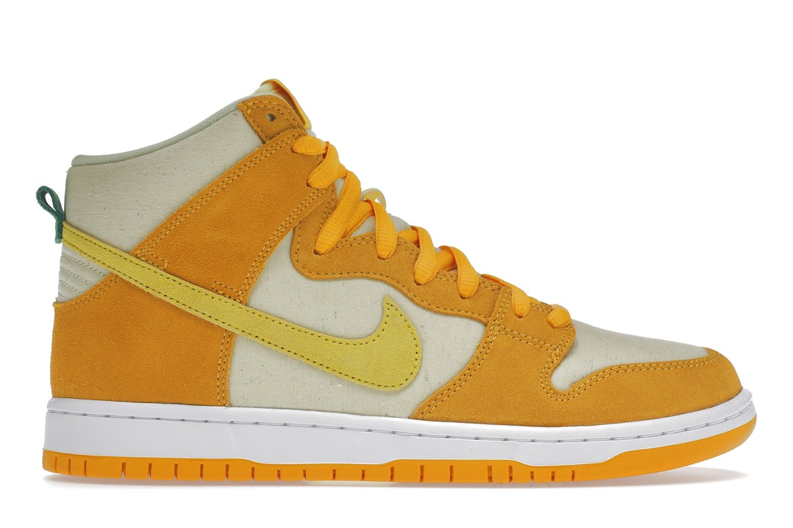 Pre-owned Nike Sb Dunk High Pineapple In Orange/yellow/white