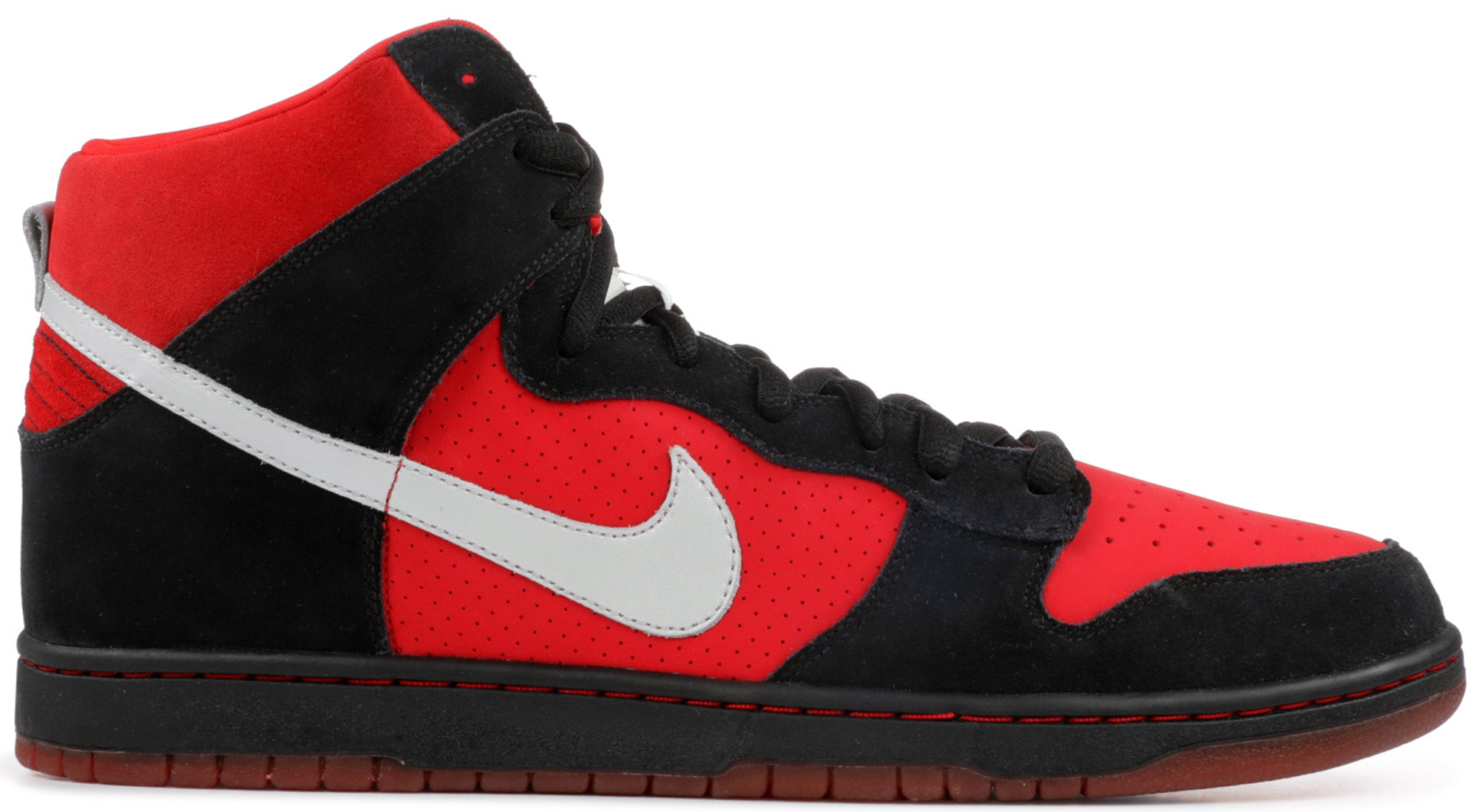 black and red dunks