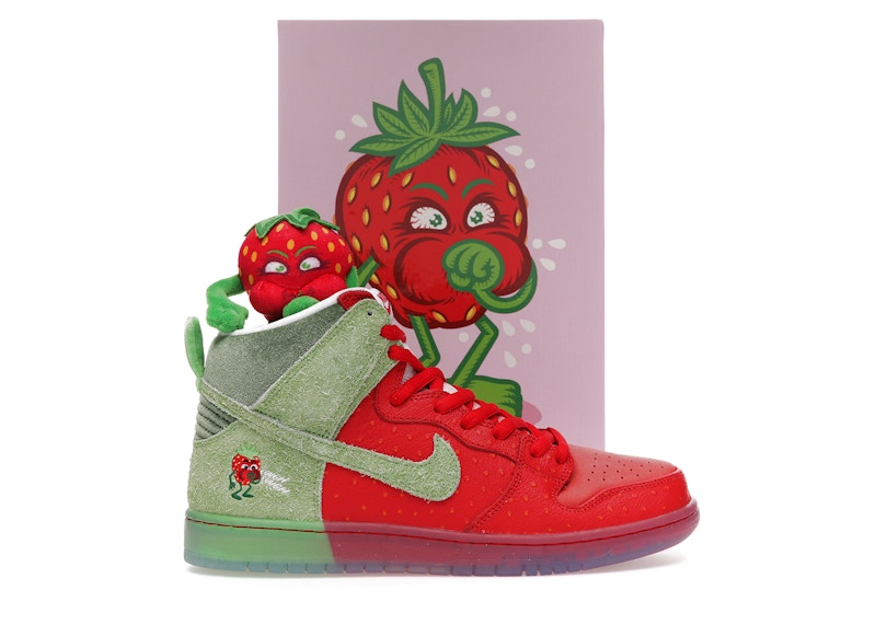 Nike SB Dunk High Strawberry Cough (Special Box) Men's - CW7093-600 - US