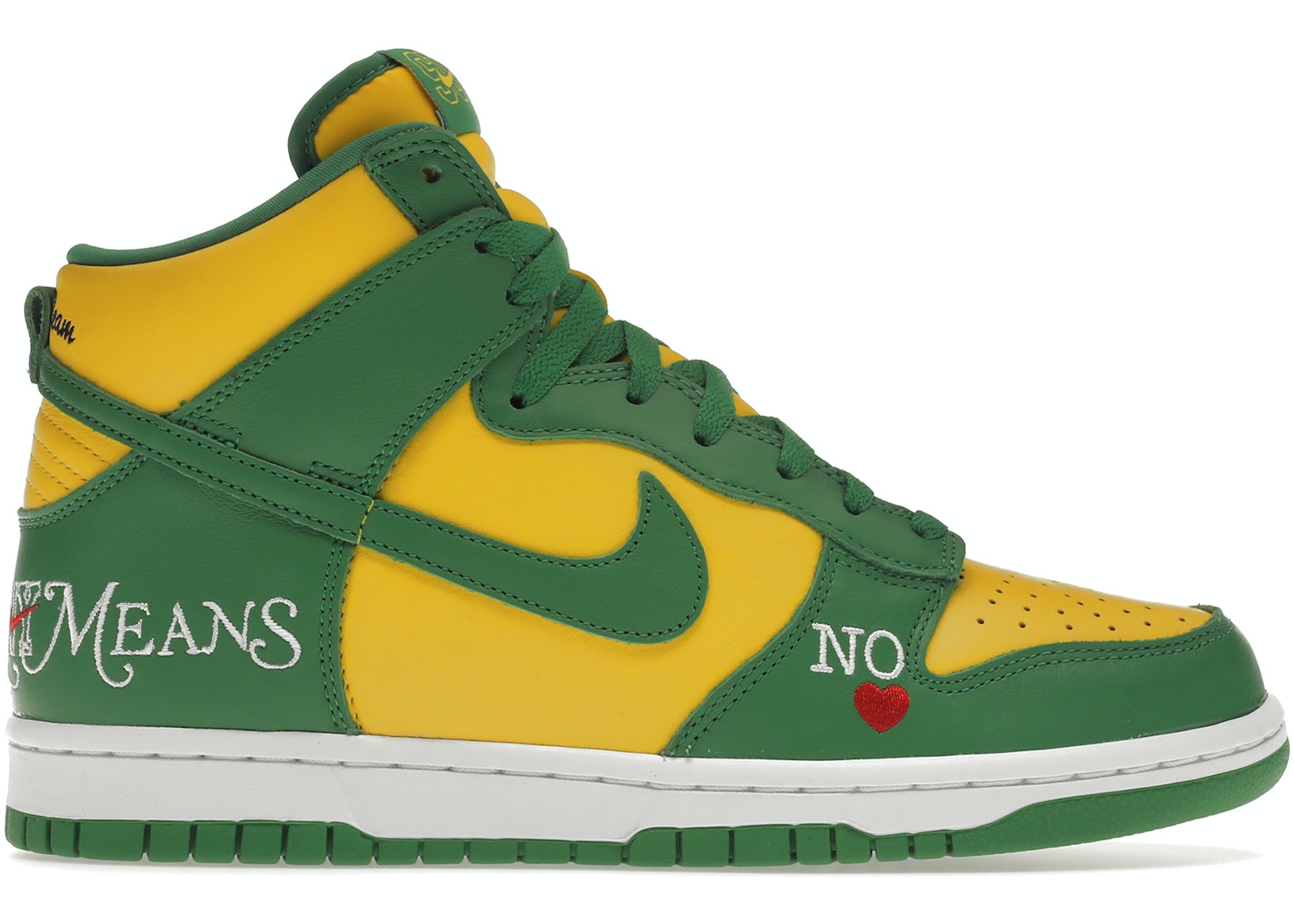 Nike Sb Dunk High Supreme By Any Means Brazil Men'S - Dn3741-700 - Us