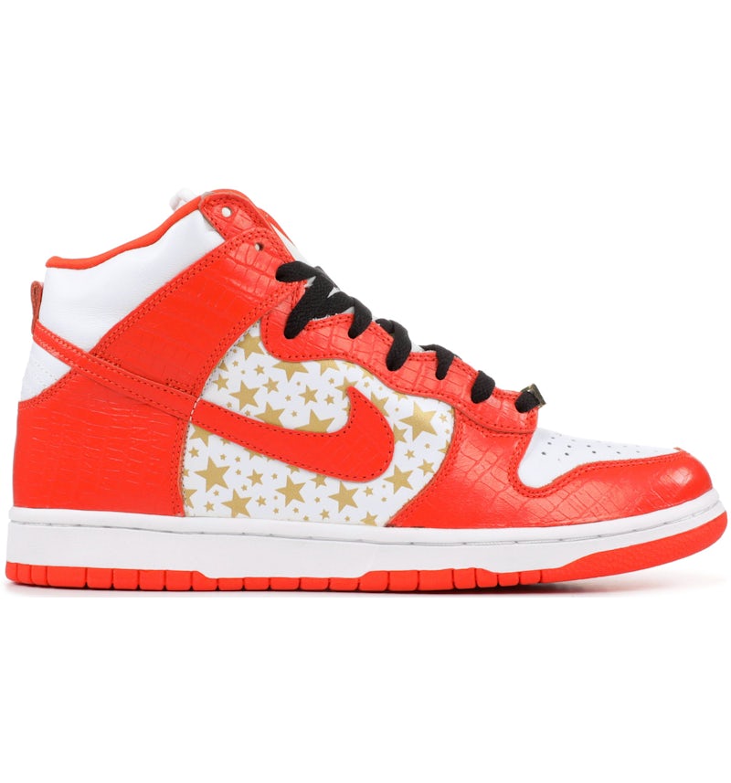 Nike Dunk High Pro SB Supreme Orange Stars Men's 307385-181 US