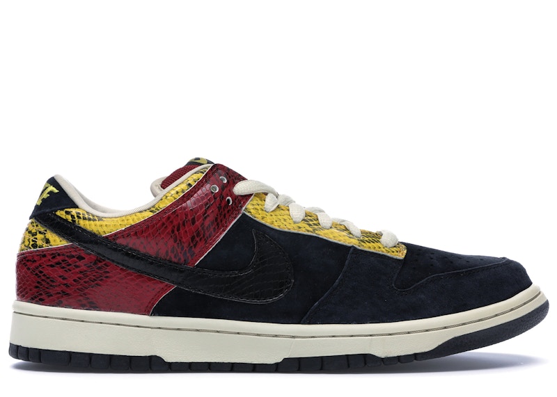 NIKE SB ナイキエスビー DUNK LOW PRO SB CORAL SNAKE ダンクロー プロ コーラルスネーク ローカットスニーカー ブラック US8.5/26.5cm 313170-701100センチ甲