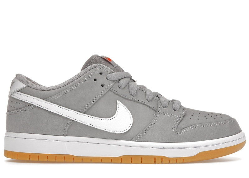 Nike SB Dunk Low Pro ISO Orange Label Wolf Grey Gum Men's - DV5464-001 - US