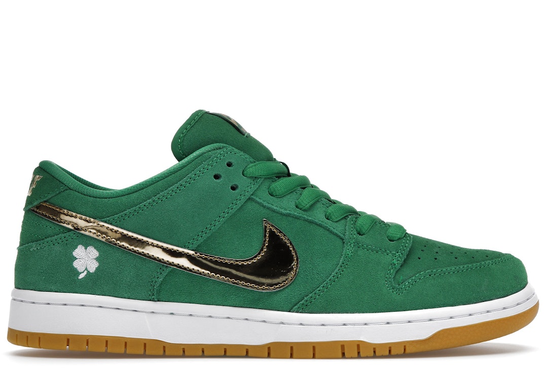 Pre-owned Nike Sb Dunk Low Pro St. Patrick's Day (2022) In Green/metallic Gold-white-light Gum