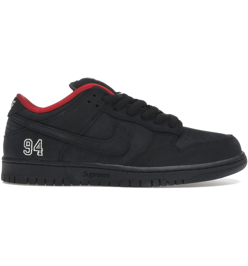 Nike SB Dunk Low Supreme 94 Black Men's HQ8487-001 US