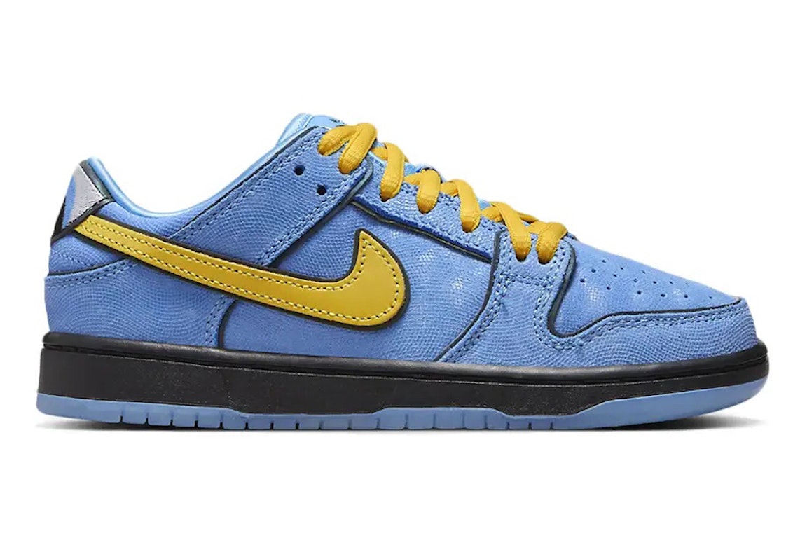 Pre-owned Nike Sb Dunk Low The Powerpuff Girls Bubbles (ps) In Blue Chill/deep Royal Blue/active Pink