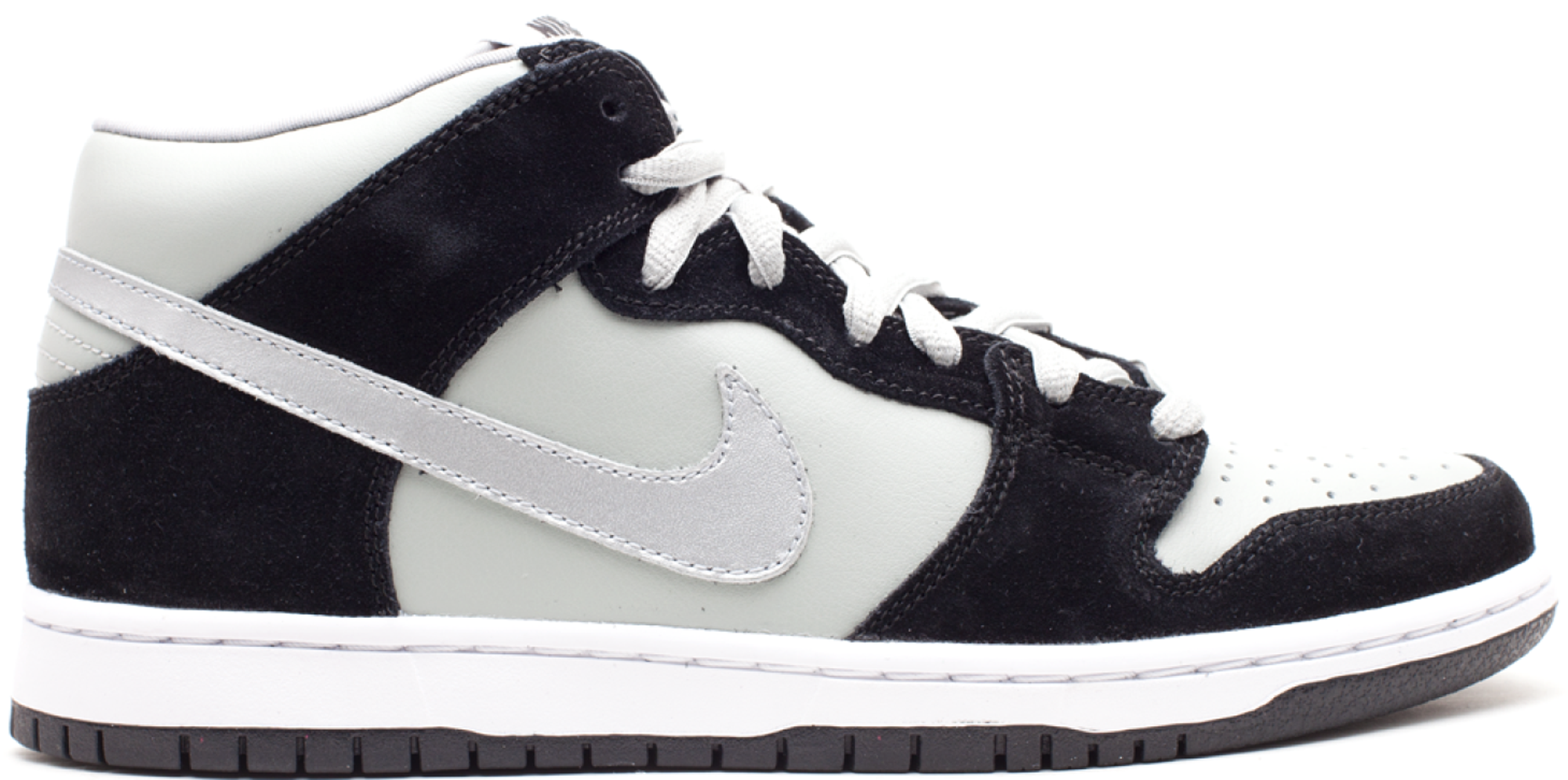 black and silver nike dunks