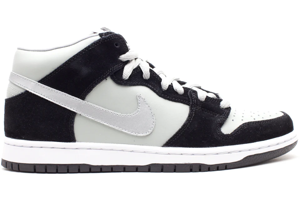 Nike SB Dunk Mid Black Silver Men's - 314383-009 - US