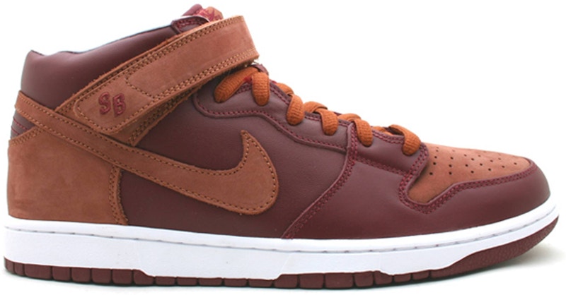 nike sb brown and red